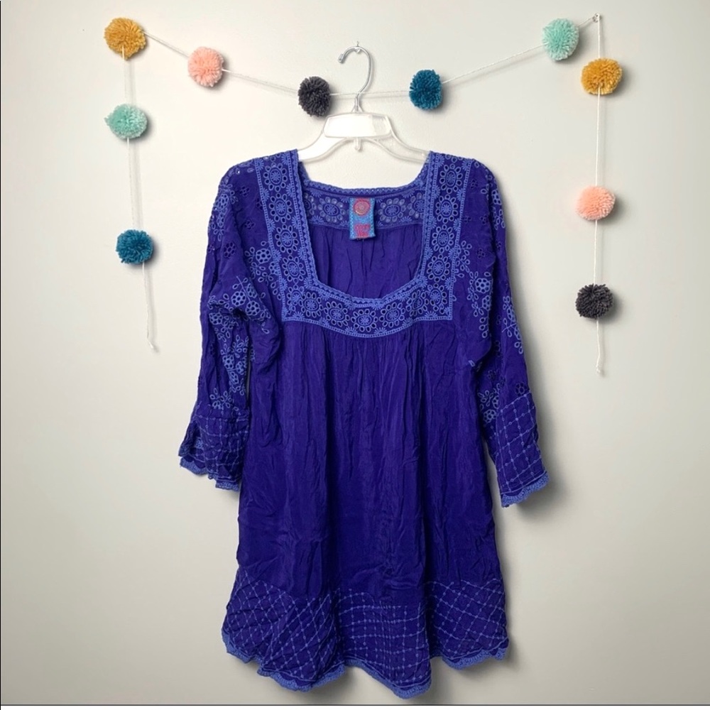 Johnny Was Blue/Periwinkle Tunic Dress